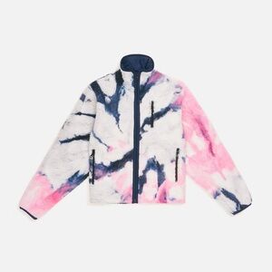 John Elliott Tie Dye Polar Fleece Zip Up Jacket M